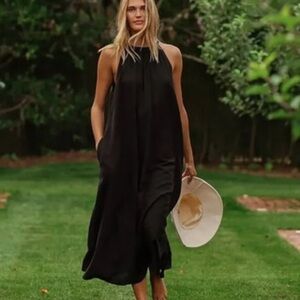 Jenni Kayne DRIFT Seersucker Maxi Dress • MED